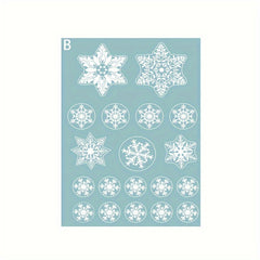 Christmas Decorations Snowflake Stickers Santa Claus Elk Stickers