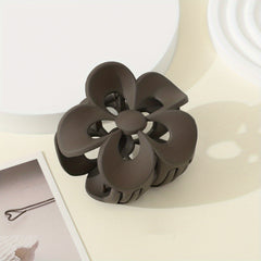 Matte Floral Hollow Hair Clip Hair Claw Clip Minimalist Hair Claw