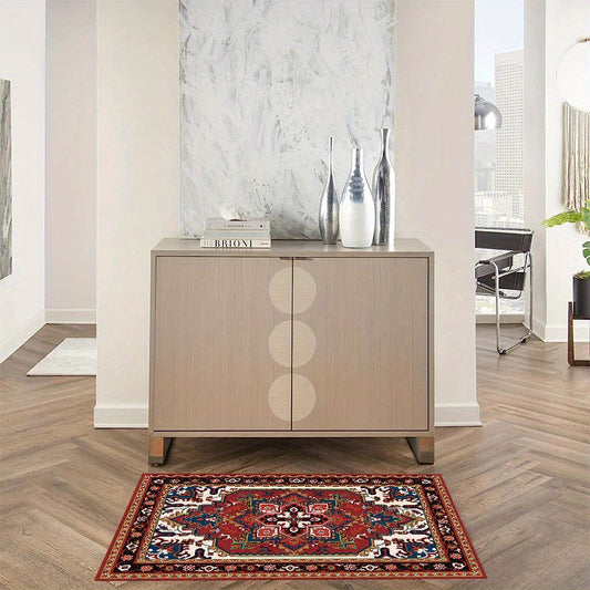 Boho Area Rug Persian Washable Hallway Runner Rug Non Slip Entryway Laundry Rug