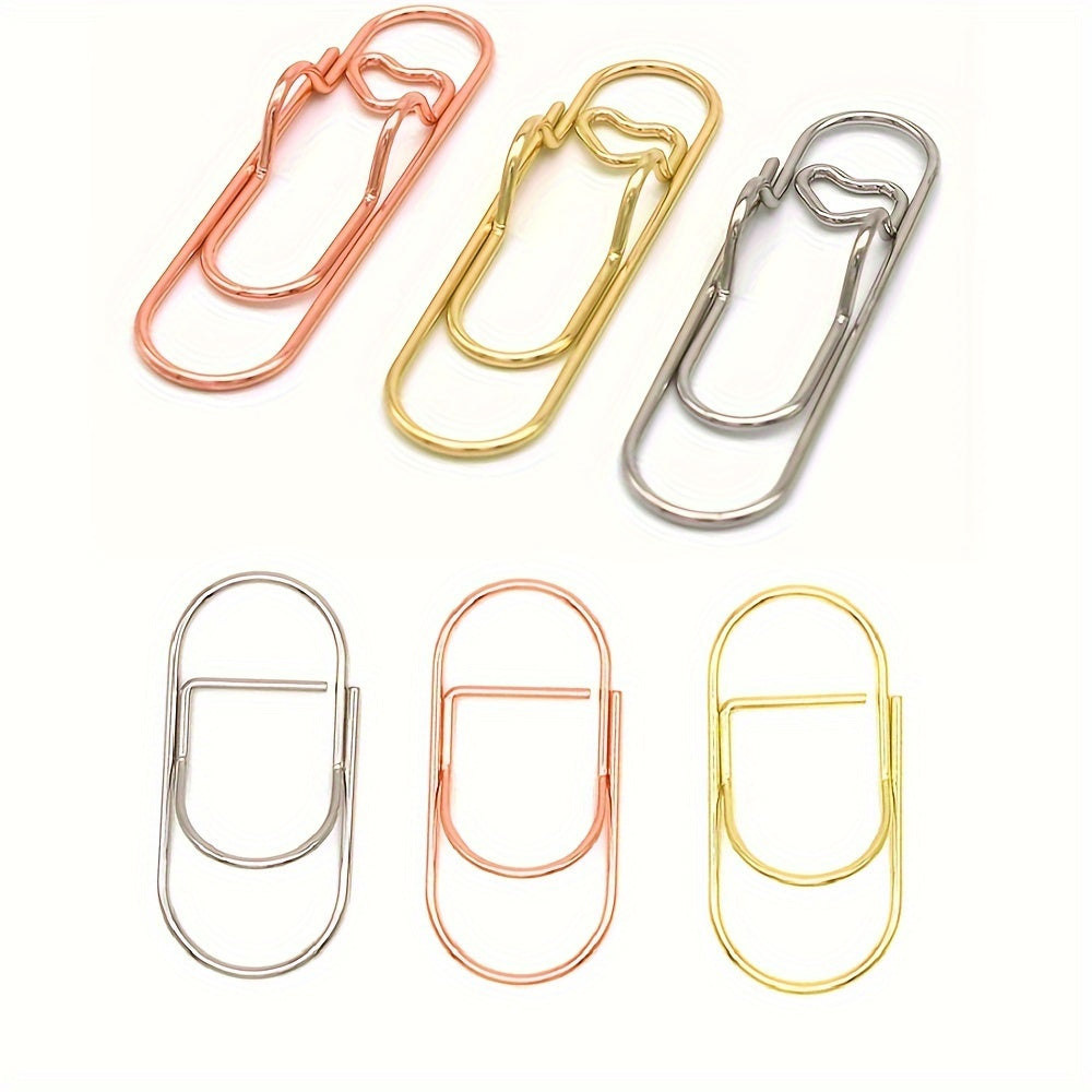 6pcs Metal Pen Clips Pencil Holder Clips for Notebook Journals Planner