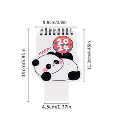 Mini Panda Calendar Student Desk Decoration Punch Card Monthly Calendar