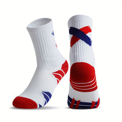 Men's Mid Crew Sport Socks Sweat Absorbing Comfy Breathable Socks