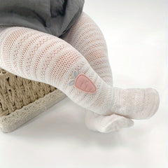 Baby Girls Carrot Decor Pantyhose Mesh Thin Tights For Spring Summer