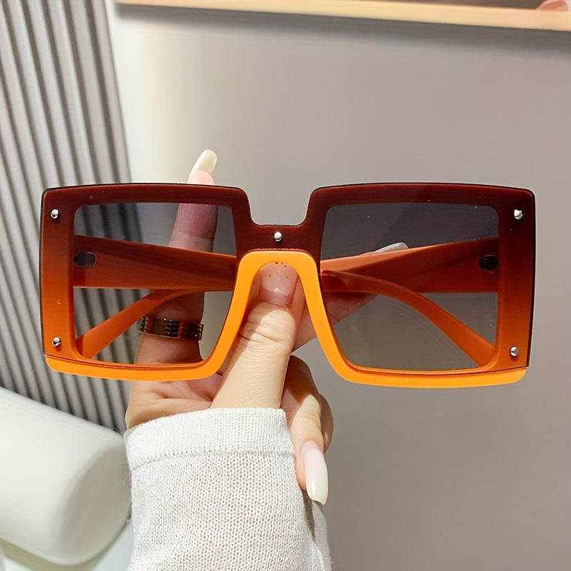 Oversized Square Sunglasses Gradient UV400