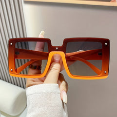 Oversized Square Sunglasses Gradient UV400