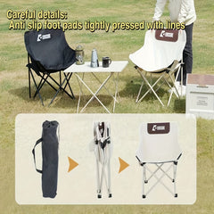 Portable Moon Chair Outdoor Camping Folding Chair For Beach Picnic Fishing