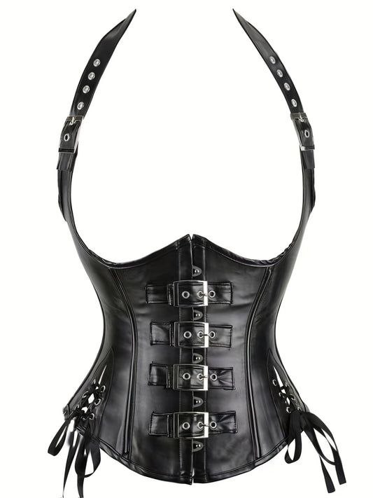 Halter Shapewear Bustiers Gothic Corset Top