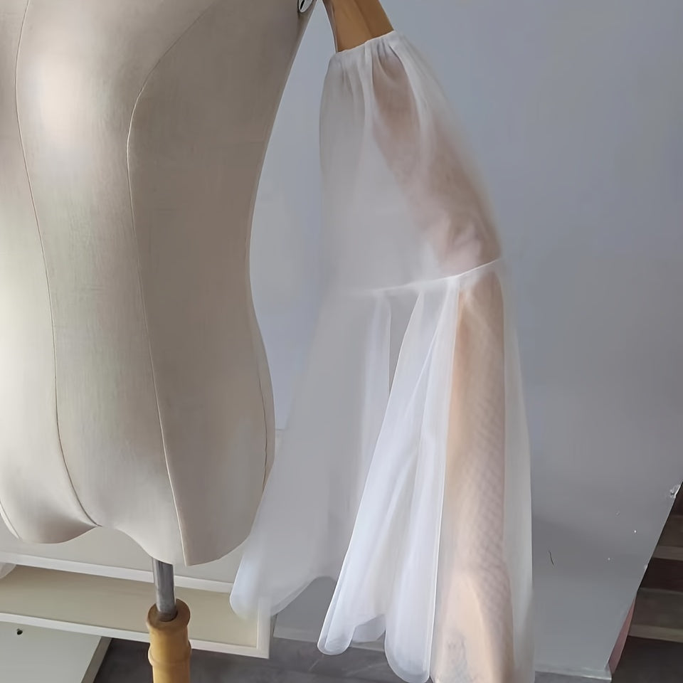 Bridal Arm Sleeves Sheer Mesh Overlay Wedding Accessory