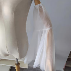 Bridal Arm Sleeves Sheer Mesh Overlay Wedding Accessory