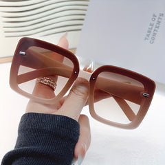 Large Square Sunglasses Gradient Sun Shades Glasses UV400