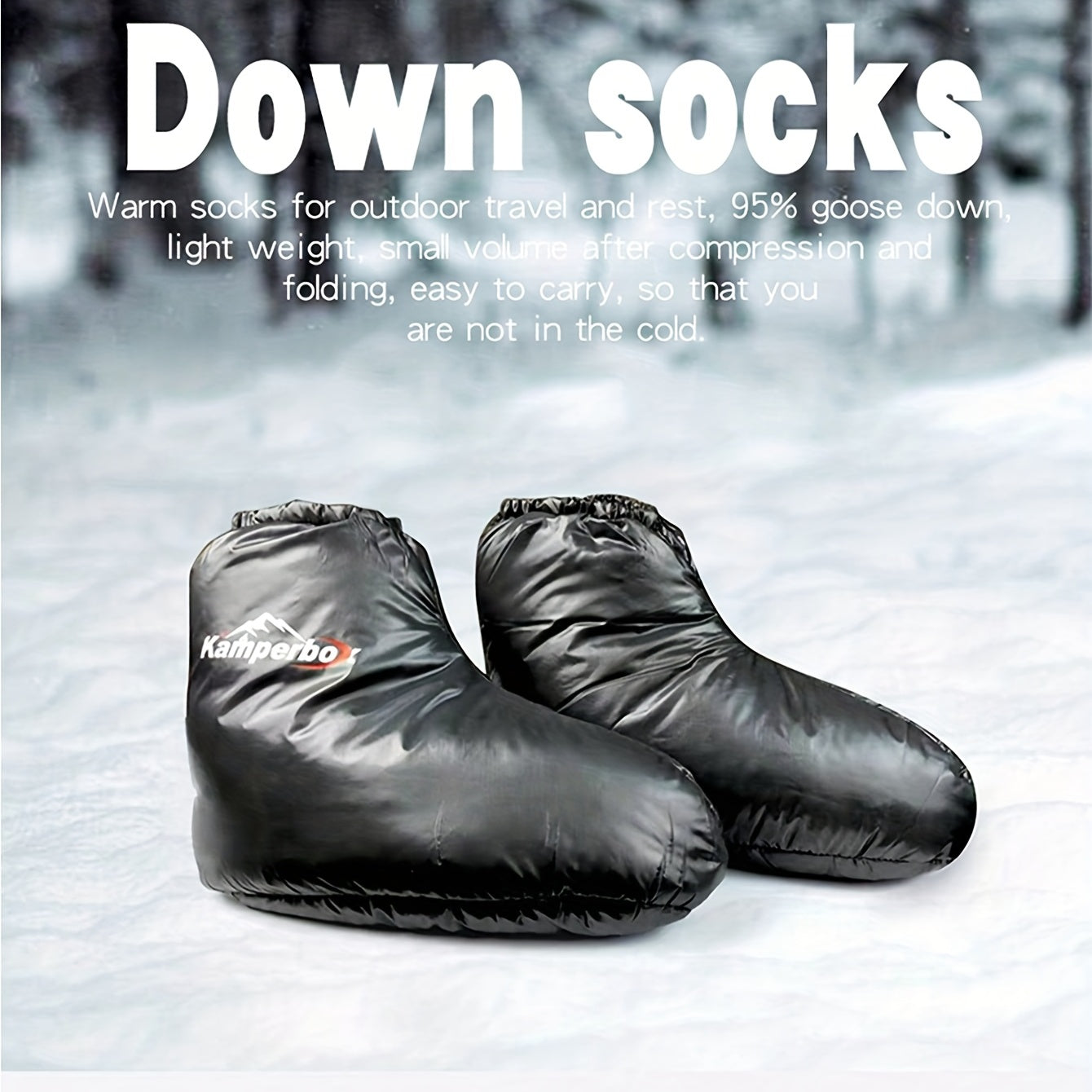 Kamperbox Down Slippers Down Socks Camping Down Booties