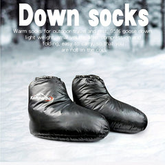 Kamperbox Down Slippers Down Socks Camping Down Booties