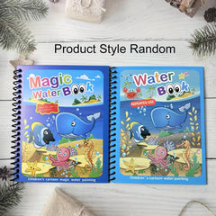 16pcs Magic Water Coloring Books with Water Pens - Educational Doodle Sketchbook
