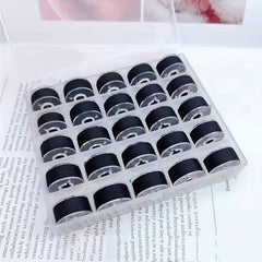 25pcs Sewing Machine Bobbin Thread With Storage Box DIY Thread Sewing Thread Kit