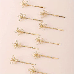 10pcs Flower Hair Clip Bobby Pin Hair Accessories