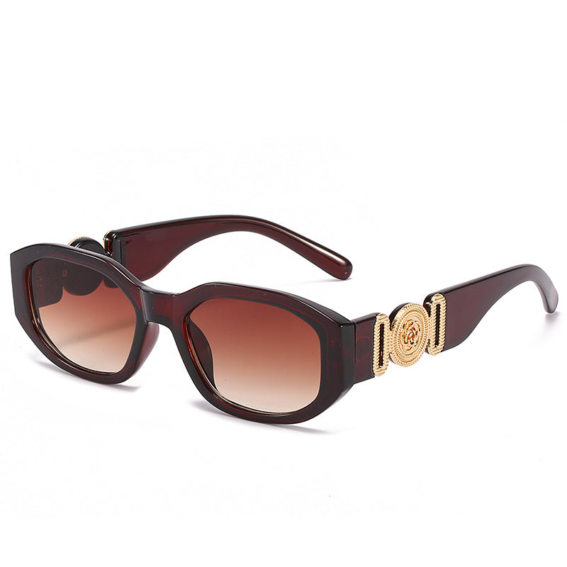 Vintage Square Sunglasses Gradient UV400 Sun Shades Driving Beach