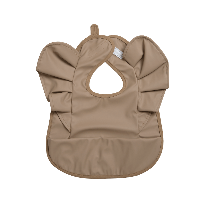 Baby Girl Bib Solid Angel Wings Waterproof Soft Apron For 1-2 Year Old