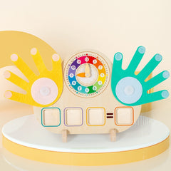 Double Sided Finger Counting & Number Tracing Board with Clock