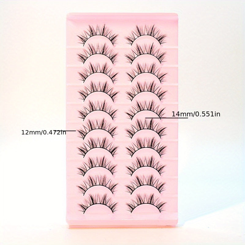 Natural Look False Eyelashes Fox Eyes Makeup Short Eyelashes