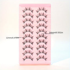 Natural Look False Eyelashes Fox Eyes Makeup Short Eyelashes