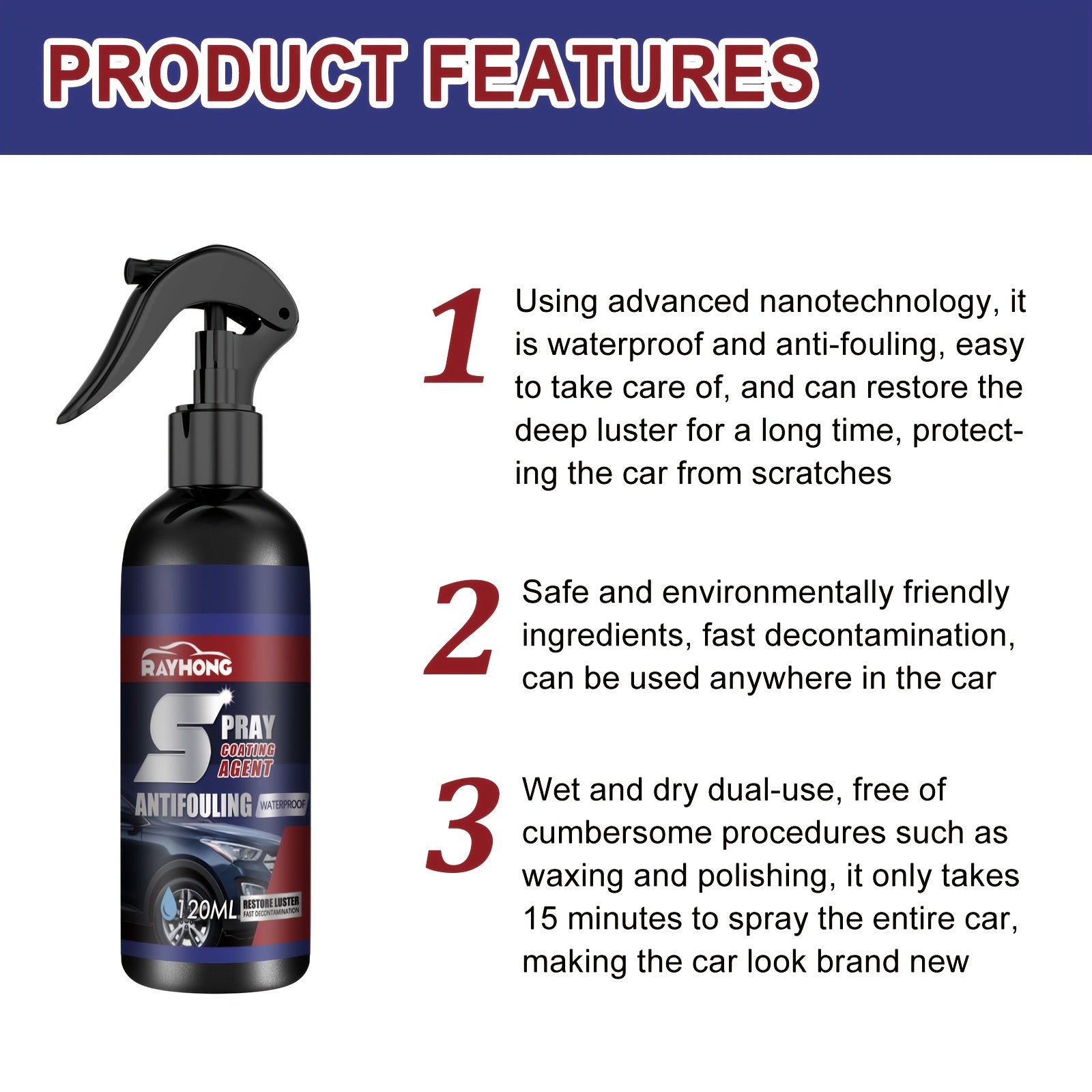 Nano Coating Spray for Car Paint Protection