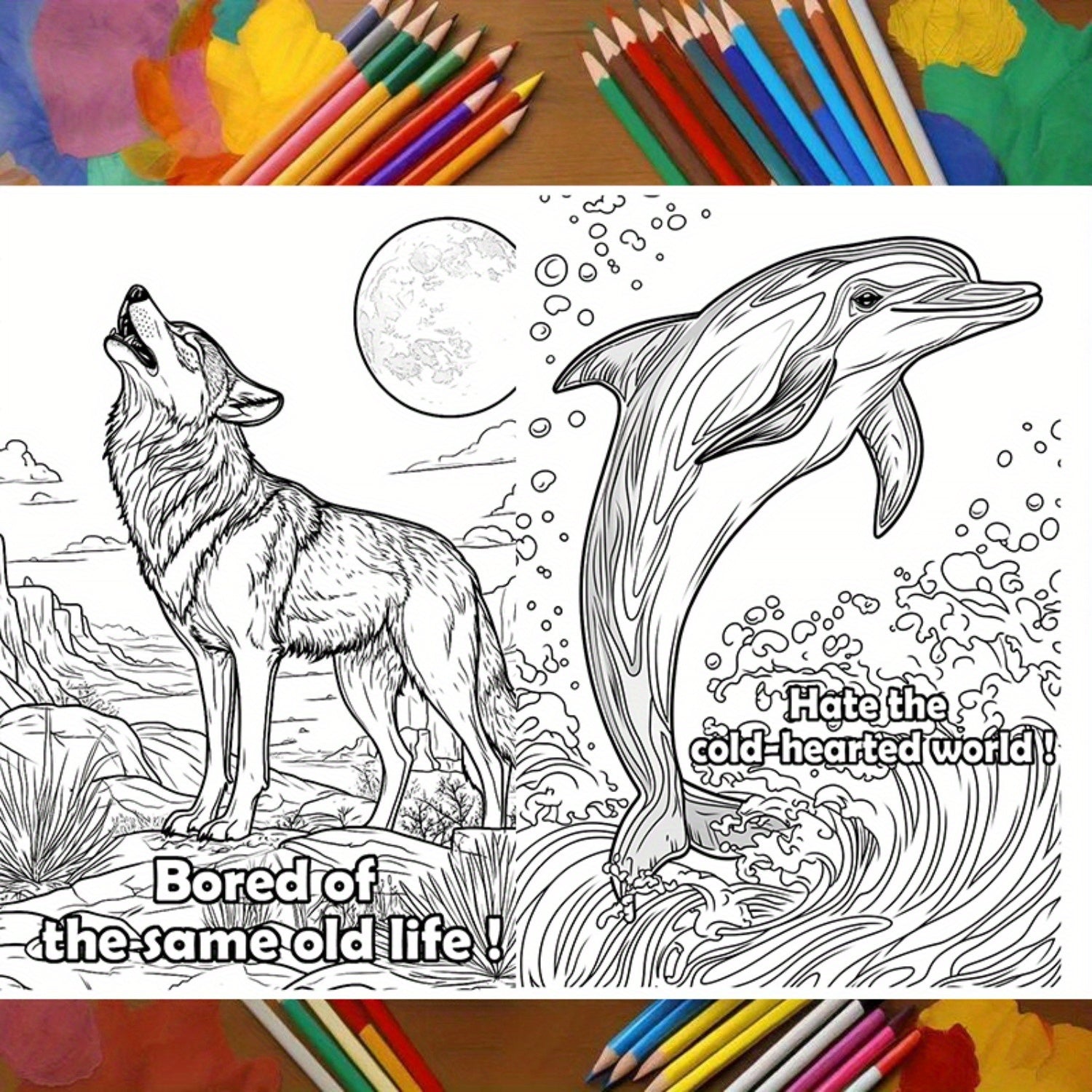 Animal Designs Coloring Book for Ages 14+