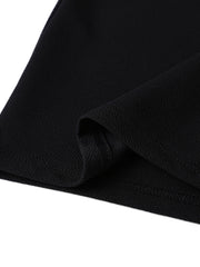  Solid Flared Leg Stretch Trousers