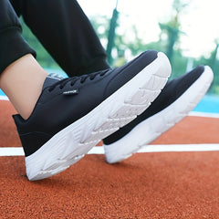 Waterproof Faux Leather Low Top Sneakers for Women
