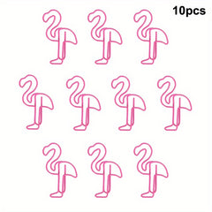 Flamingo Paper Clips Funny Paperclips Bookmark Metal File Note Clips