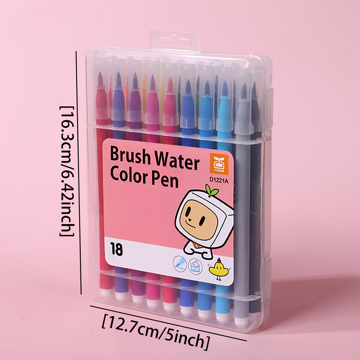 24pcs Soft Tip Watercolor Pens Bright Colors Graffiti Set