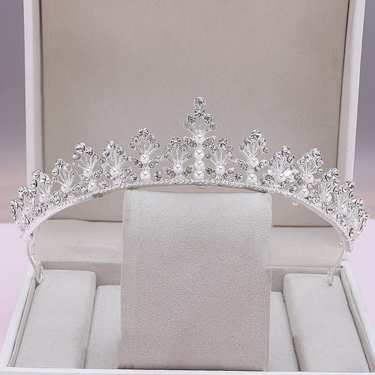 Girls Princess Crystal Tiara Crown Rhinestone Crown for Party Wedding