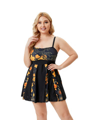 Floral Bikini Set Plus Size Women's Medium Stretch Beachwear