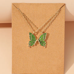 Butterfly Friendship Necklace Set with Box