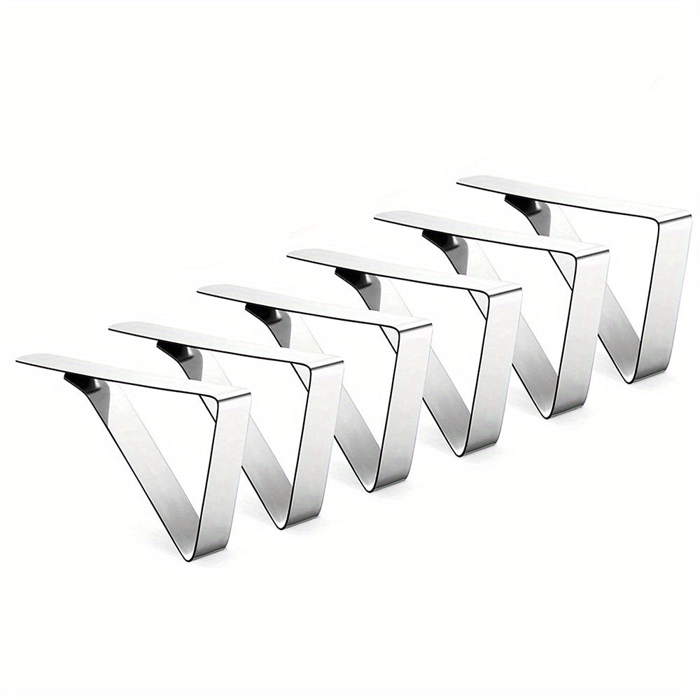 12pcs Tablecloth Clips Stainless Steel Table Cloth Clamps