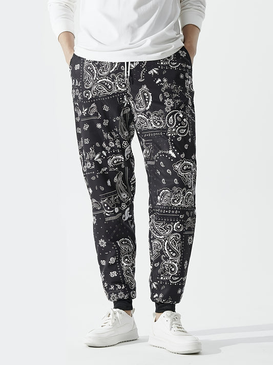 Men's Digital Print Pattern Thin Casual Sweatpants