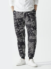 Men's Digital Print Pattern Thin Casual Sweatpants