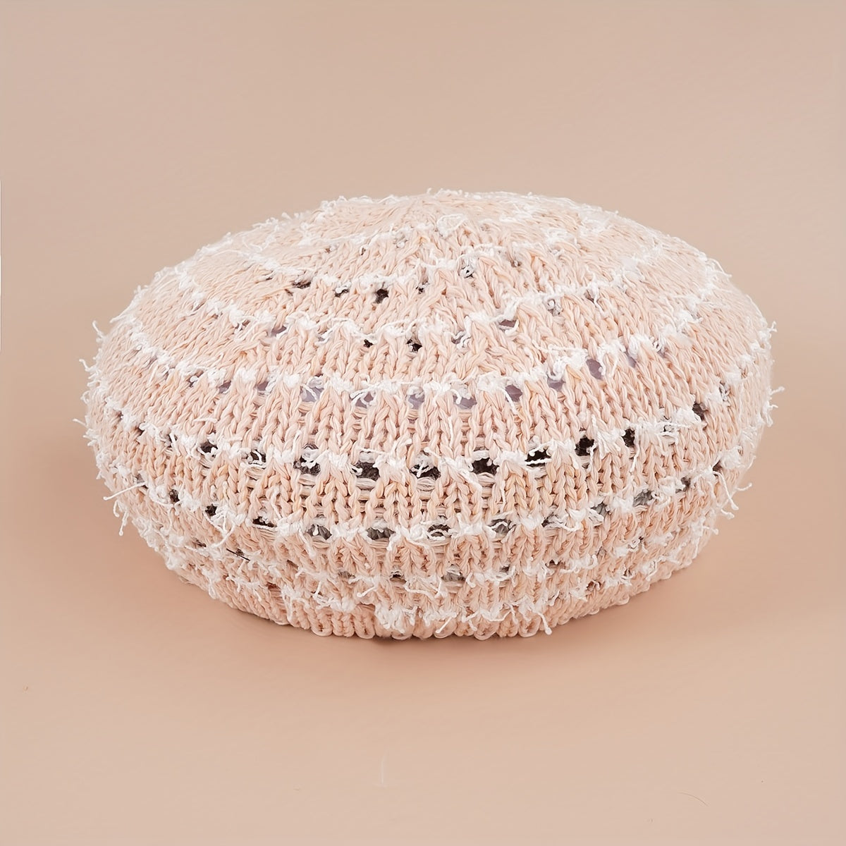 Striped Hollow Beret Hat Summer Breathable All-match Painter Hat