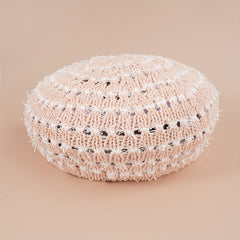 Striped Hollow Beret Hat Summer Breathable All-match Painter Hat