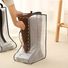 Transparent PVC Mesh Shoe Storage Bag with Zipper for Shoes and Boots