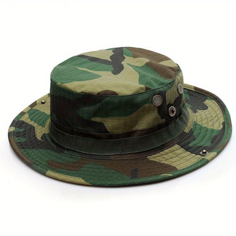 Camouflage Military Bucket Hat Summer Outdoor Training Fishing