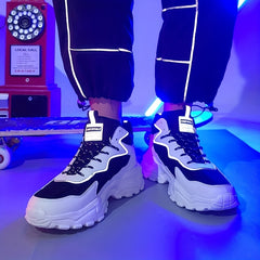 Men's Breathable Mesh Chunky Sneaker Comfy Casual Shoes