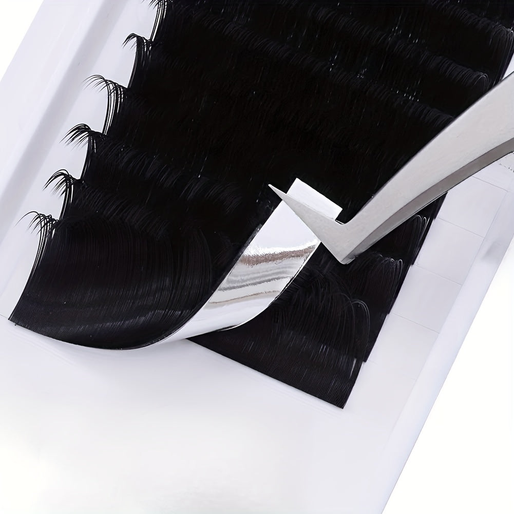 10-16mm D Curling Silk Eyelash Extension Individual Lash 0.07 D Mix