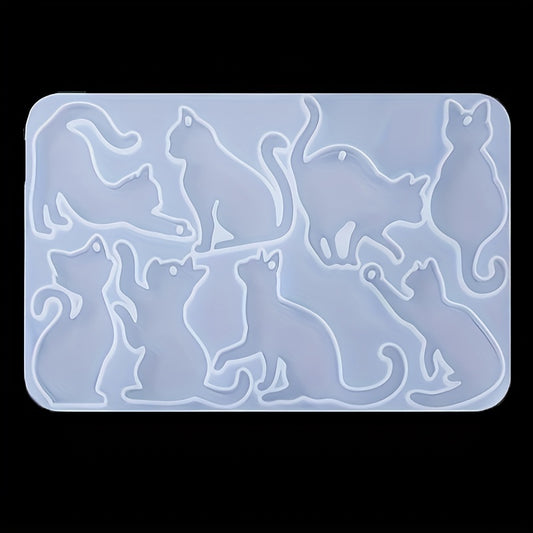 53pcs Crystal Dropping Gel Resin Earrings Pendant Silicone Mold Set