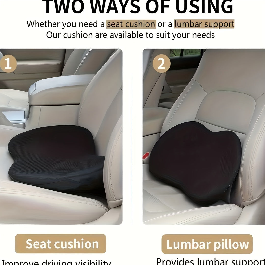 Memory Foam Car Seat Pad for Sciatica & Lower Back Pain Relief
