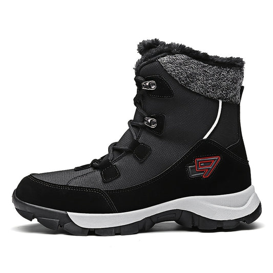Women's Non slip Snow Boots Warm Lace Up Platform Winter High Tube Boots