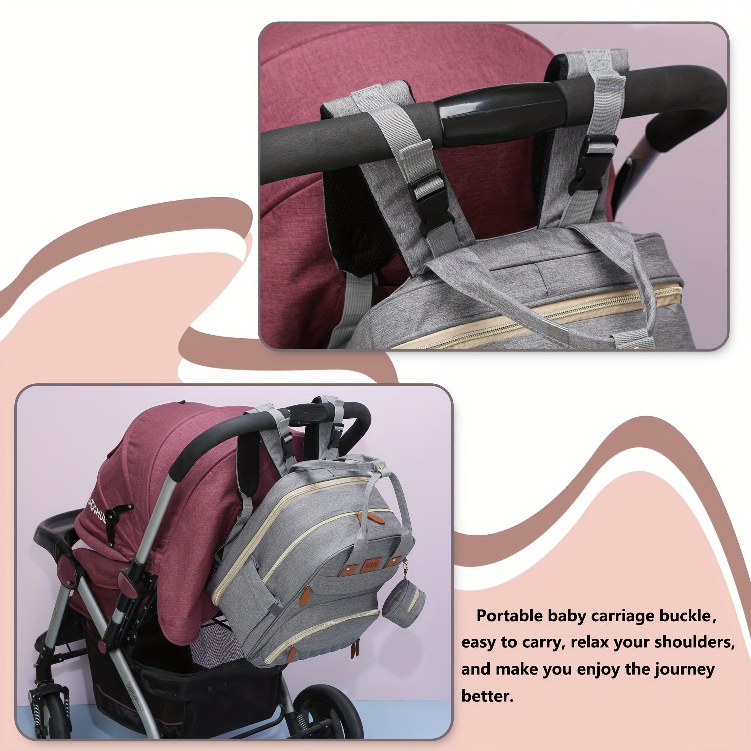 Diaper Bag Backpack with USB Charging Port