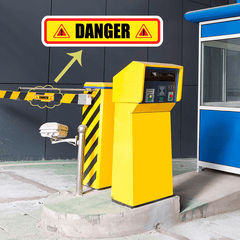 Anti-collision Reminder Stickers for Industrial Warehouse, Set of 3 Sheets