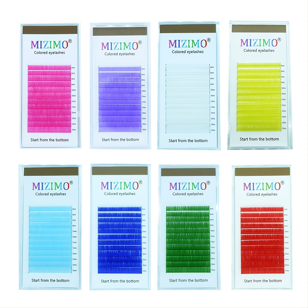 Purple Curl 8 15mm Lash Extensions Long Lasting False Eyelashes