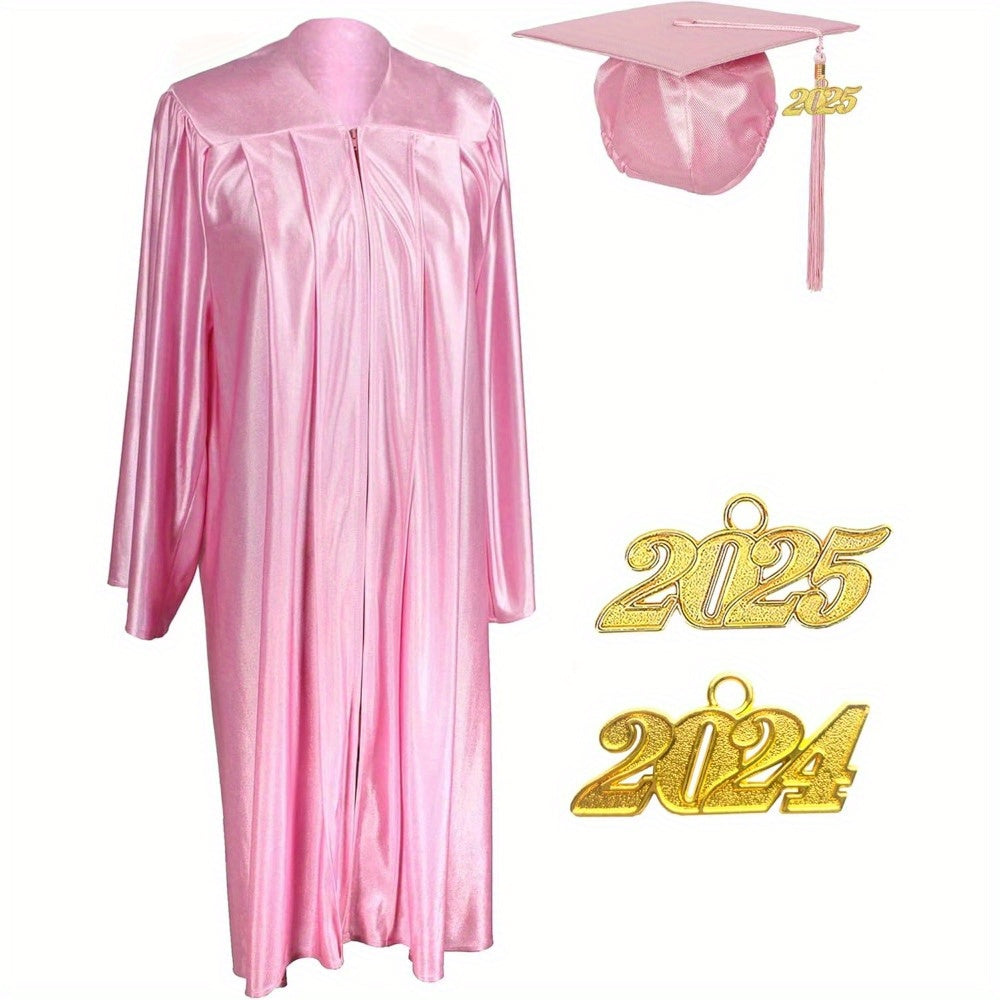 Unisex Adult Graduation Cap and Gown Tassel Charm Package