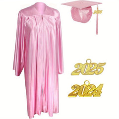 Unisex Adult Graduation Cap and Gown Tassel Charm Package